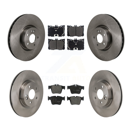 Front Rear Brake Rotor Semi-Metallic Pad Kit For Mercedes-Benz C43 AMG GLC43 C450 GLC350e K8F-104134