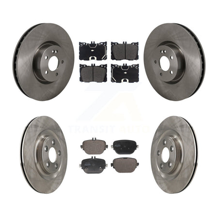 Front Rear Disc Brake Rotor Semi-Metallic Pad Kit For Mercedes-Benz E450 E400 E43 AMG E53 K8F-104135