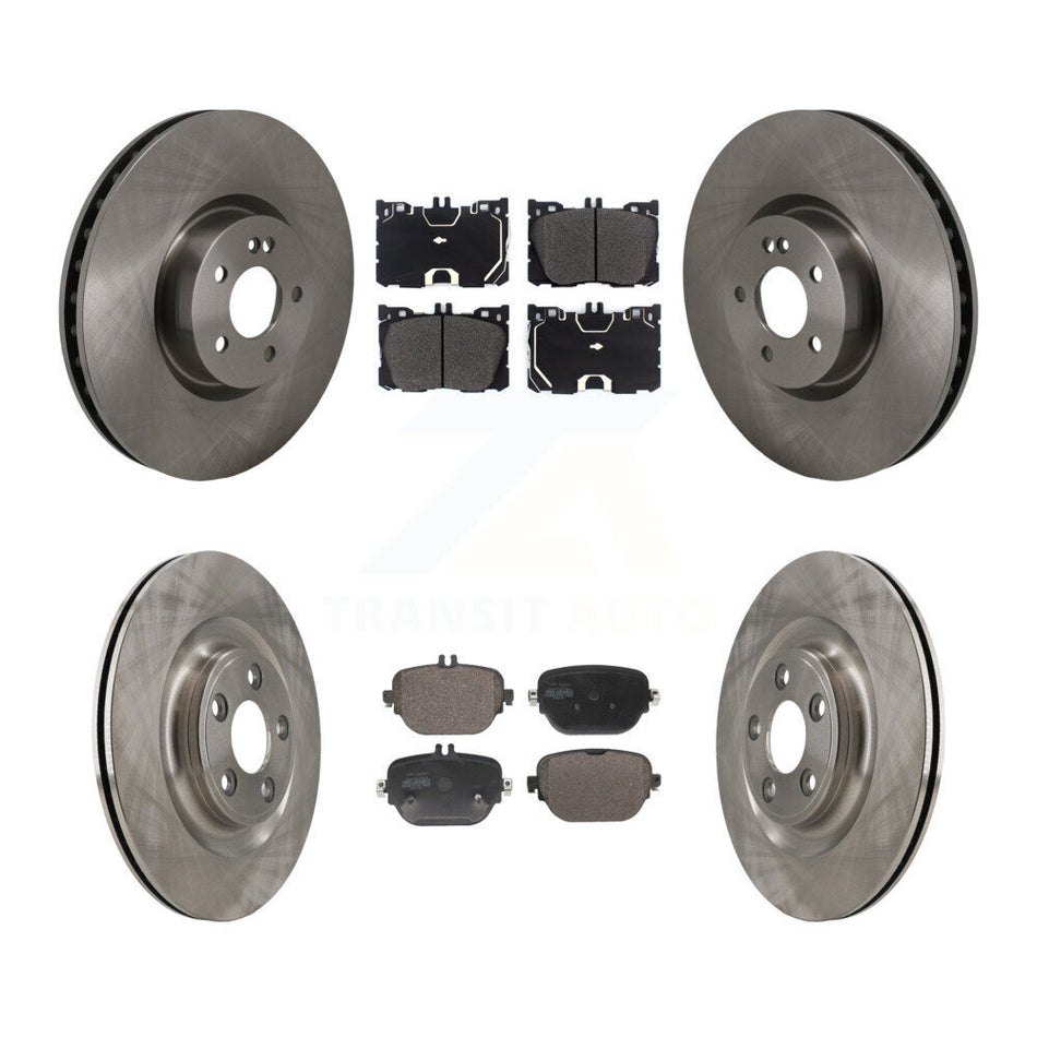 Front Rear Disc Brake Rotor Semi-Metallic Pad Kit For Mercedes-Benz E450 E400 E43 AMG E53 K8F-104135
