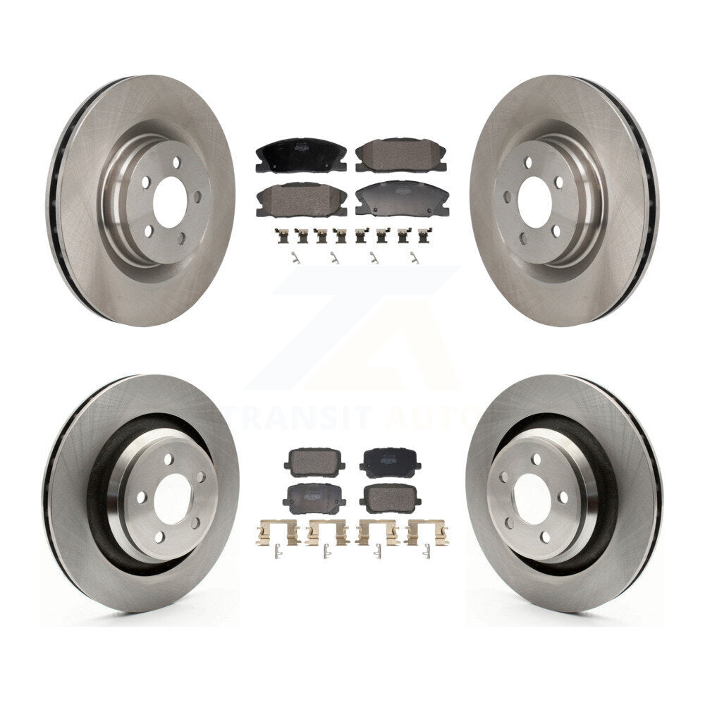 Front Rear Disc Brake Rotors And Semi-Metallic Pads Kit For Dodge Charger K8F-104136