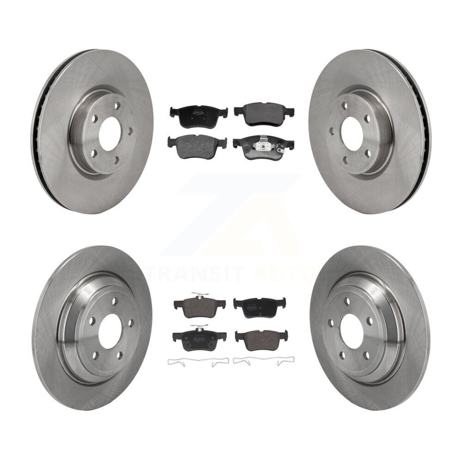 Front Rear Brake Rotor Semi-Metallic Pad Kit For Ford Escape Bronco Sport Lincoln Corsair K8F-104151