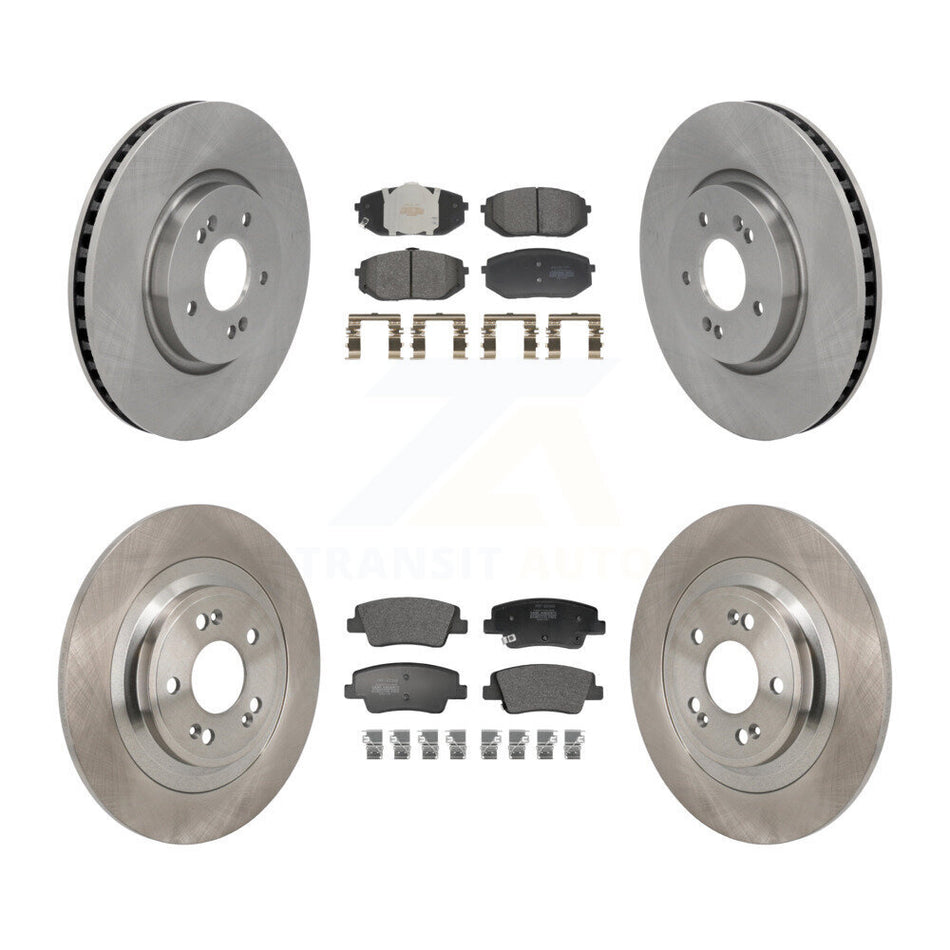 Front Rear Disc Brake Rotors And Semi-Metallic Pads Kit For Hyundai Ioniq 5 Kia EV6 6 K8F-104153