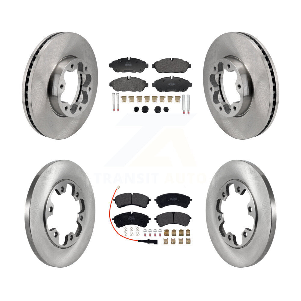 Front Rear Brake Rotor Semi-Metallic Pad Kit For Ford Transit-250 Transit-150 Transit-350 K8F-104159