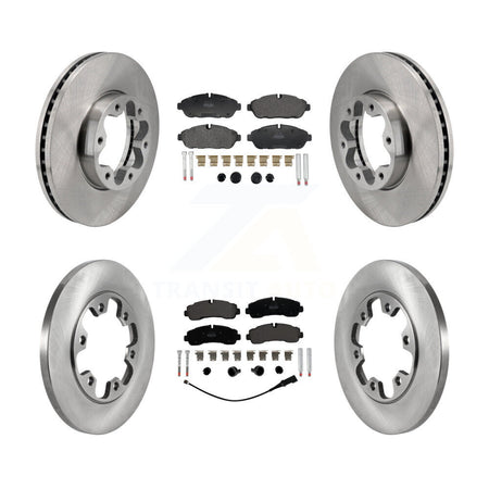 Front Rear Brake Rotor Semi-Metallic Pad Kit For 20-21 Ford Transit-350 With 6 Lug Wheels K8F-104160