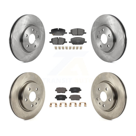 Front Rear Disc Brake Rotors And Semi-Metallic Pads Kit For Buick Envision Cadillac XT4 K8F-104164