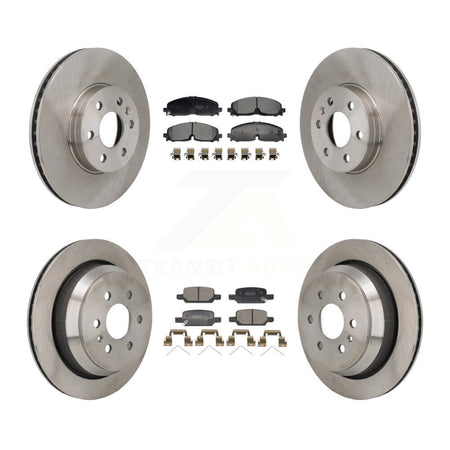 Front Rear Brake Rotors Semi-Metallic Pad Kit For 2021-2022 Chevrolet Colorado GMC Canyon K8F-104169