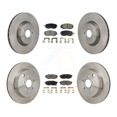 Front Rear Brake Rotors Semi-Metallic Pad Kit For 19 Toyota 86 Base GT With Brembo Brakes K8F-104183