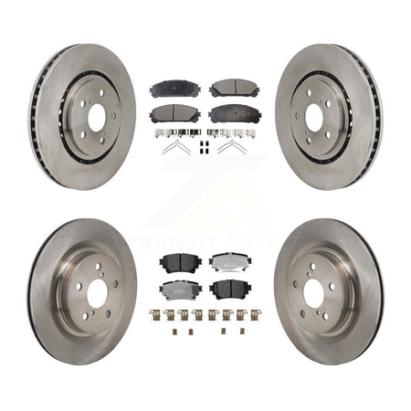 Front Rear Brake Rotor And Semi-Metallic Pad Kit For Toyota Sienna RAV4 Prime bZ4X Subaru K8F-104188