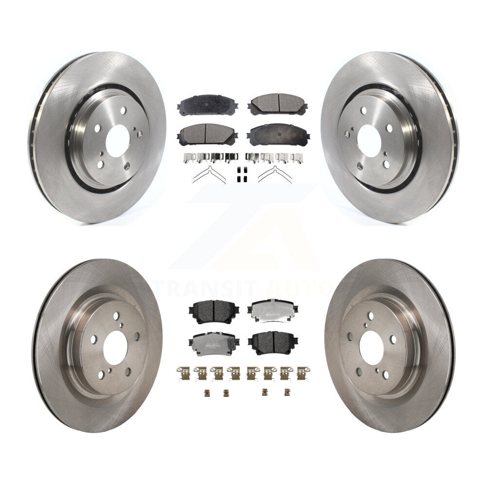 Front Rear Brake Rotors & Semi-Metallic Pad Kit For Lexus NX350h NX350 NX250 Toyota Crown K8F-104190
