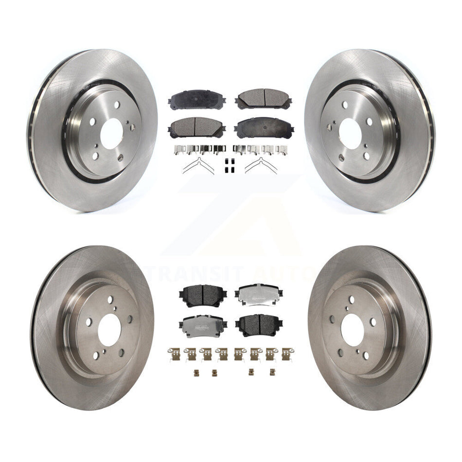 Front Rear Brake Rotors & Semi-Metallic Pad Kit For Lexus NX350h NX350 NX250 Toyota Crown K8F-104190