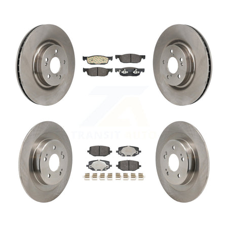 Front Rear Disc Brake Rotors And Semi-Metallic Pads Kit For 2022-2023 Acura MDX 3.5L K8F-104201
