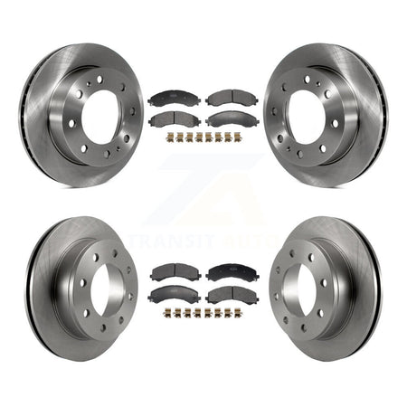 Front Rear Disc Brake Rotor & Semi-Metallic Pad Kit For GMC Savana 2500 Chevrolet Express K8F-104202
