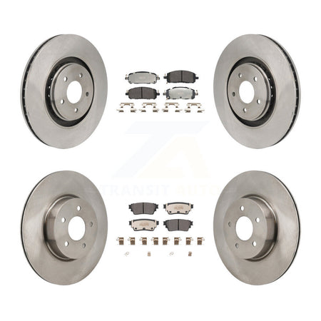 Front Rear Brake Rotor & Semi-Metallic Pad Kit For Mitsubishi Outlander Nissan Pathfinder K8F-104204