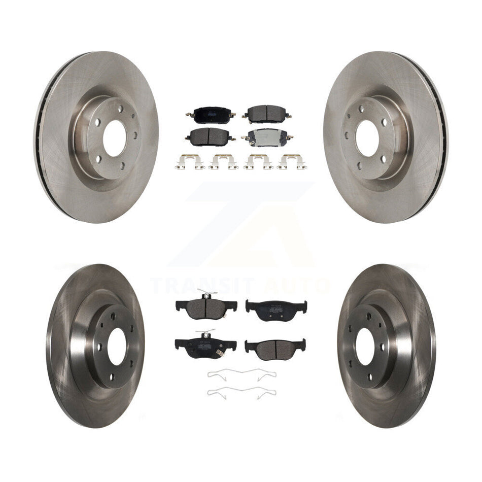 Front Rear Disc Brake Rotors And Semi-Metallic Pads Kit For 2022-2023 Mazda MX-30 EV K8F-104207