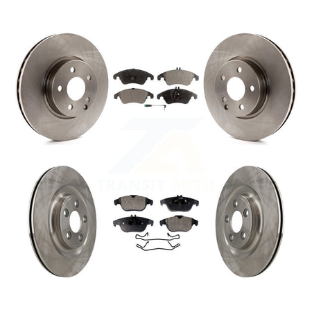 Front Rear Disc Brake Rotors And Semi-Metallic Pads Kit For Mercedes-Benz E400 K8F-104209