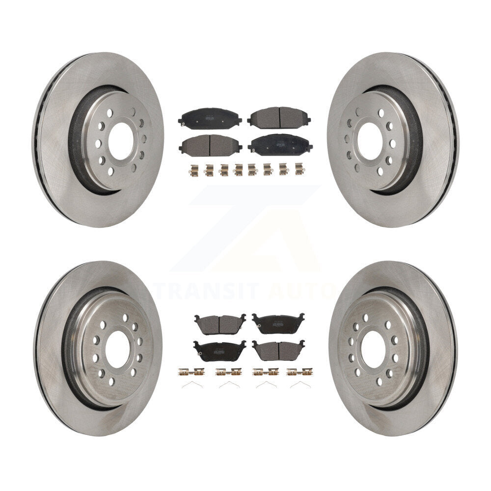 Front Rear Disc Brake Rotors And Semi-Metallic Pad Kit For Ram 1500 Jeep Wagoneer Grand L K8F-104211