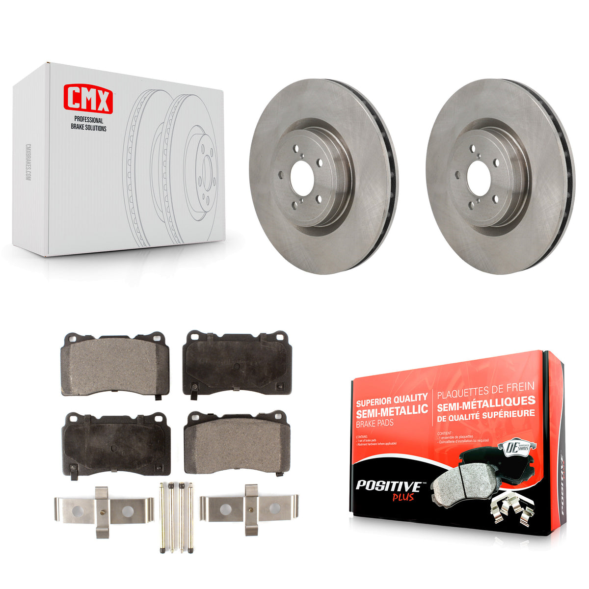 Front Disc Brake Rotors And Semi-Metallic Pads Kit For Subaru BRZ Impreza Toyota 86 K8F-104252