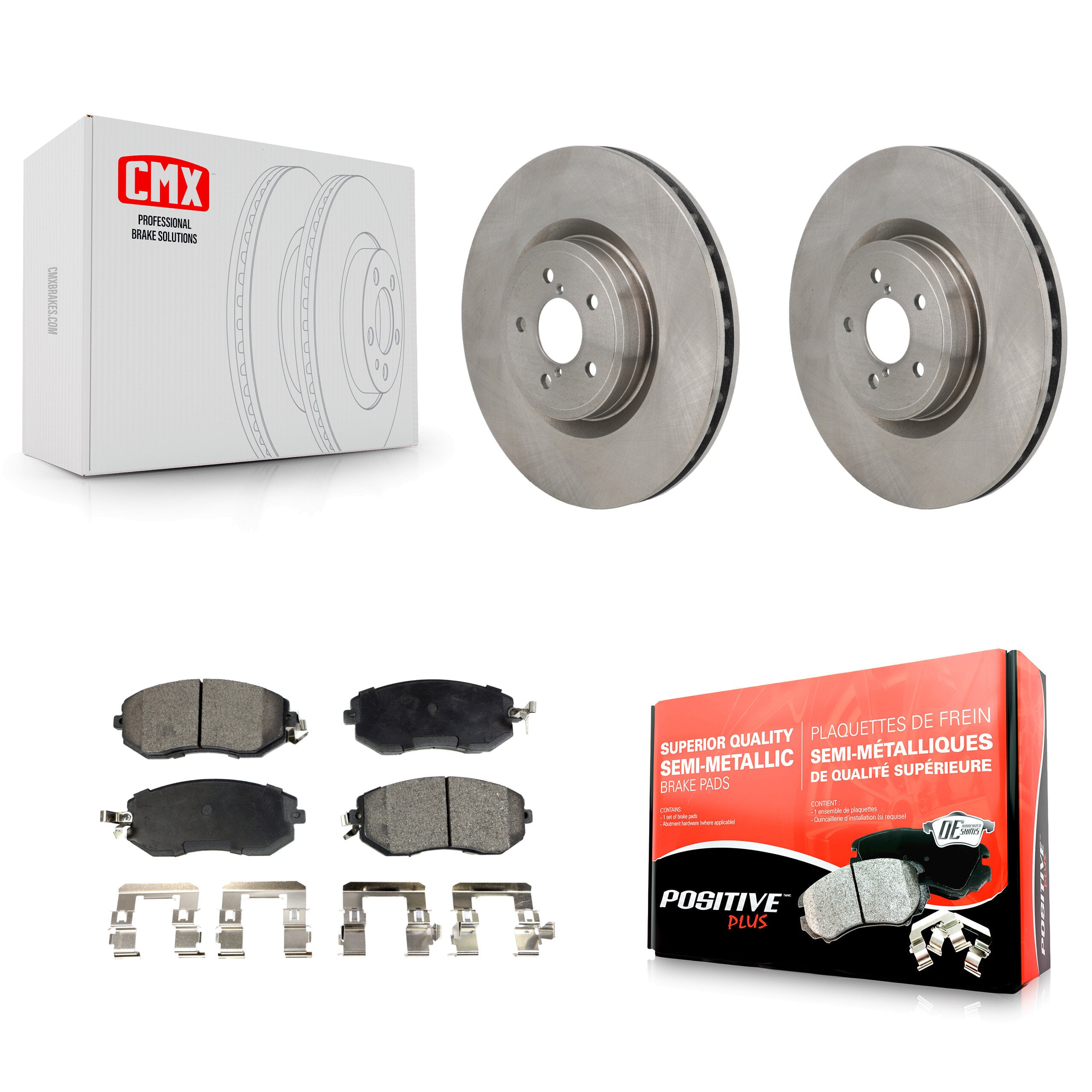Front Brake Rotor And Semi-Metallic Pad Kit For 2019 Toyota 86 Base GT With Brembo Brakes K8F-104253