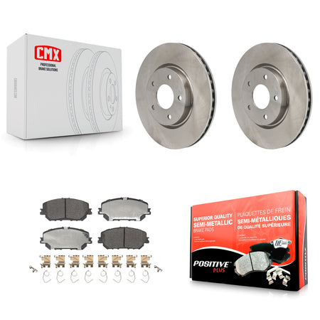 Front Disc Brake Rotors And Semi-Metallic Pads Kit For Nissan Rogue K8F-104258