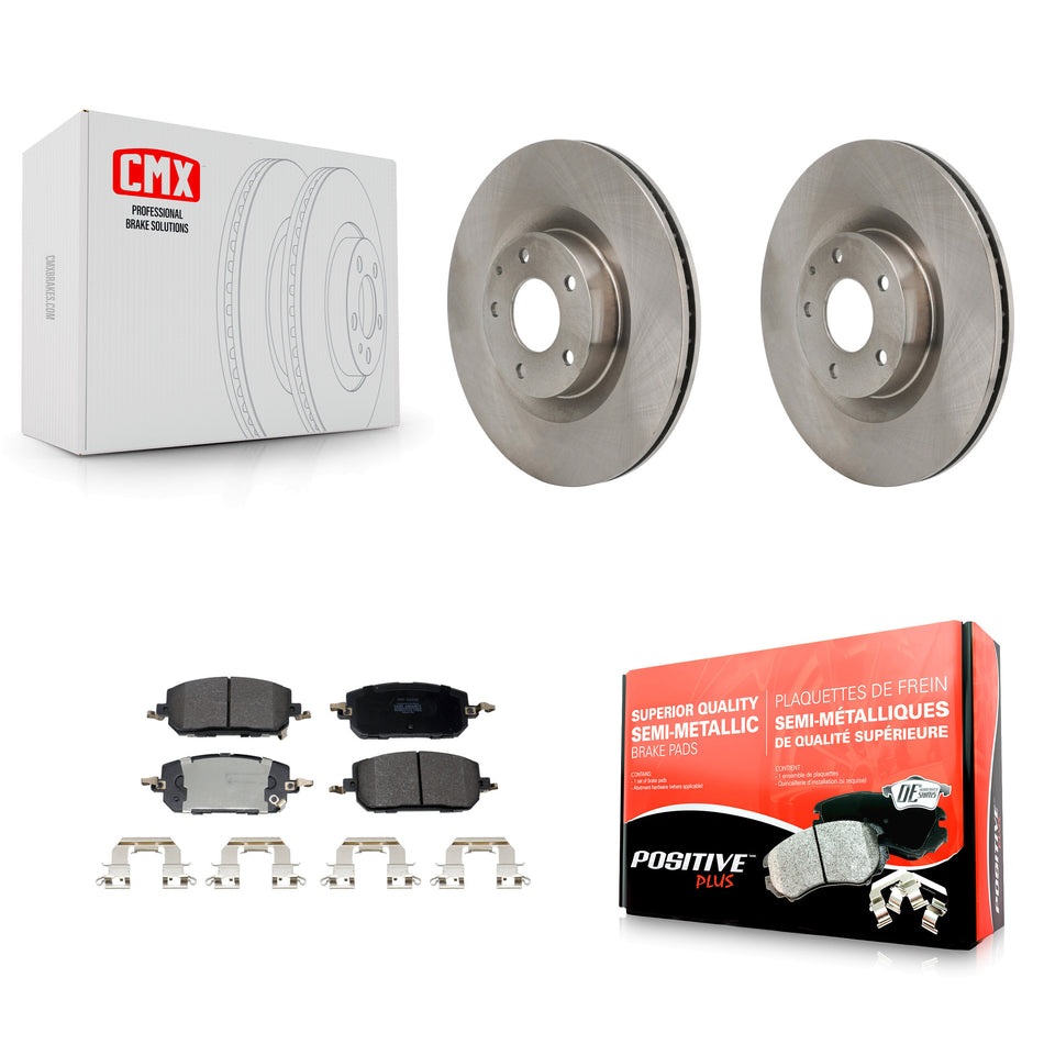 Front Disc Brake Rotors And Semi-Metallic Pads Kit For Mazda CX-50 MX-30 EV K8F-104271