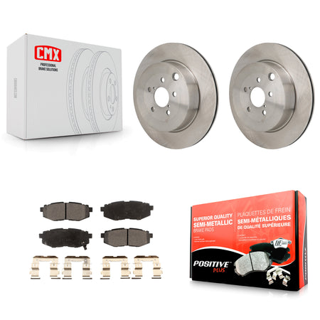 Rear Disc Brake Rotor & Semi-Metallic Pad Kit For Subaru BRZ Toyota 86 With Brembo Brakes K8F-104296
