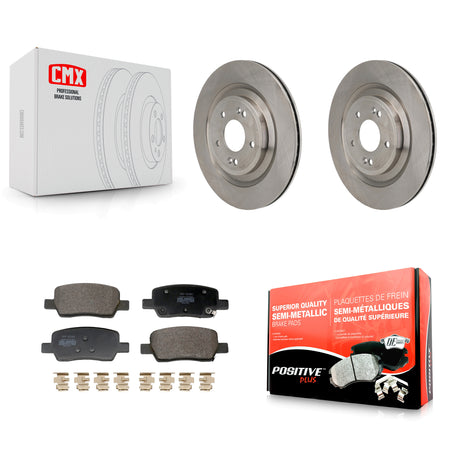 Rear Disc Brake Rotors And Semi-Metallic Pads Kit For Hyundai Santa Fe Kia Sorento K8F-104298