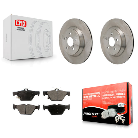 Rear Brake Rotor & Semi-Metallic Pad Kit For Subaru Crosstrek With Electric Parking K8F-104306