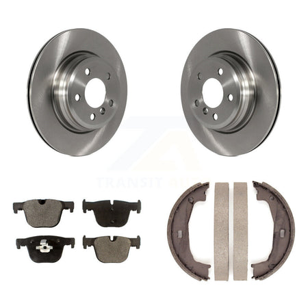 Rear Disc Rotors Semi-Metallic Pads Parking Shoes Kit For BMW 428i xDrive Gran Coupe 328i K8F-104437