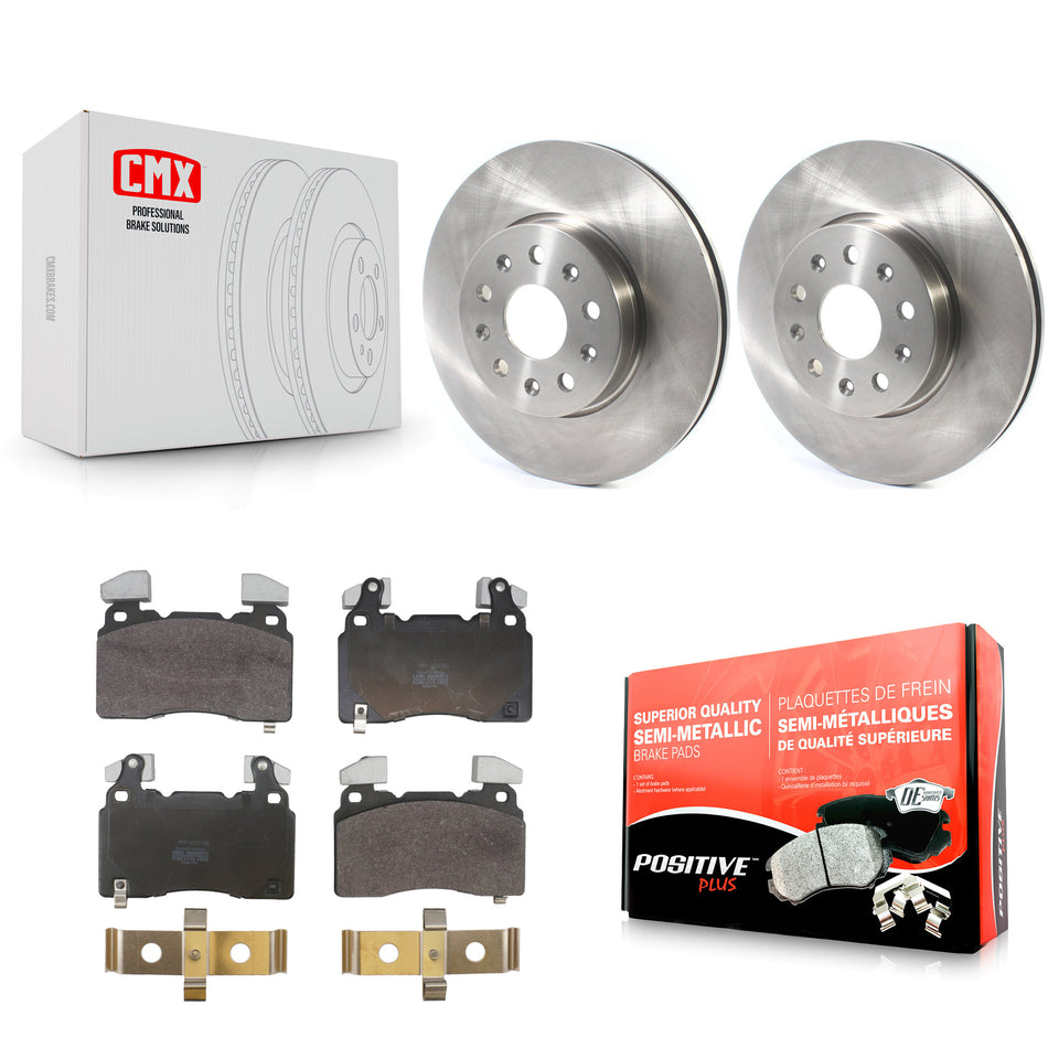 Front Disc Brake Rotors And Semi-Metallic Pads Kit For Cadillac CTS Chevrolet Camaro K8F-105105