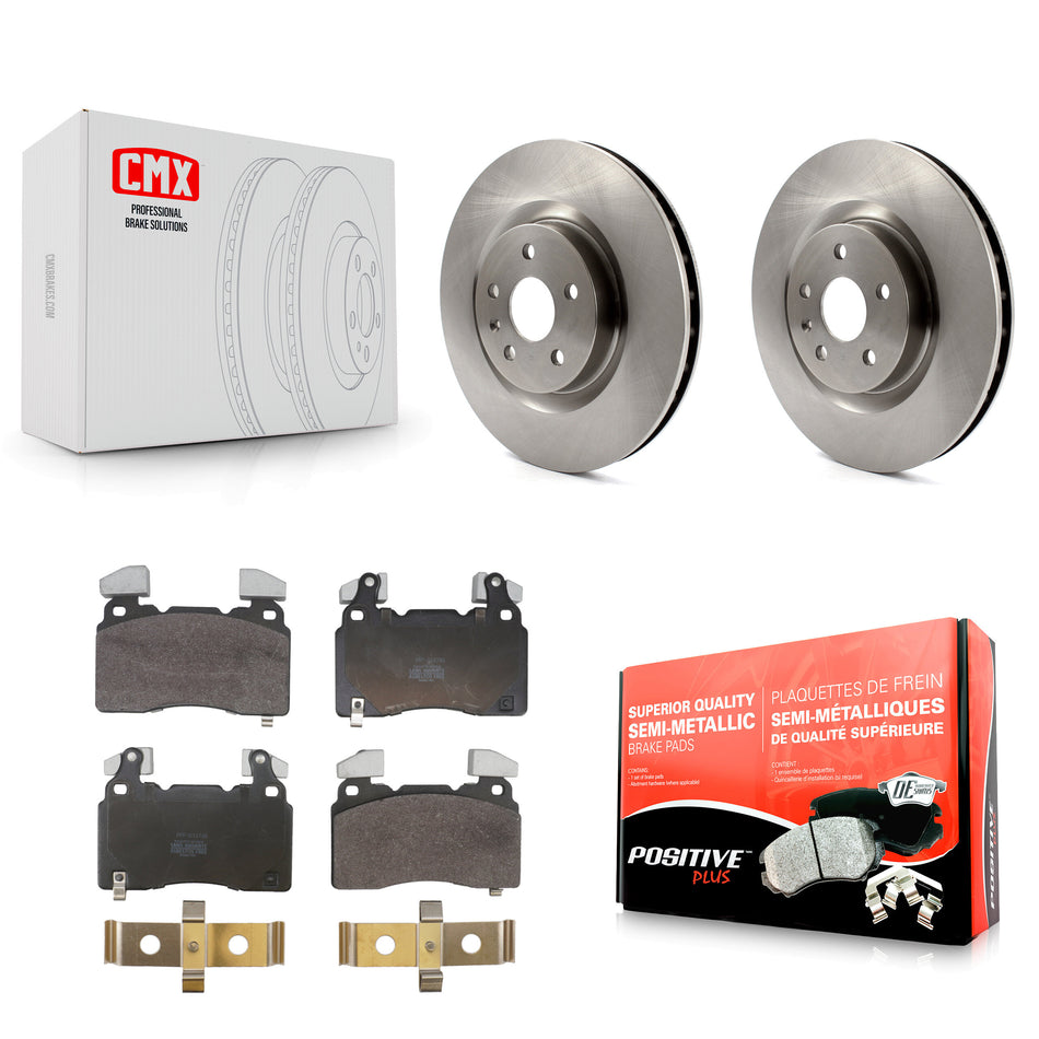 Front Disc Brake Rotors And Semi-Metallic Pads Kit For Chevrolet Camaro SS K8F-105109
