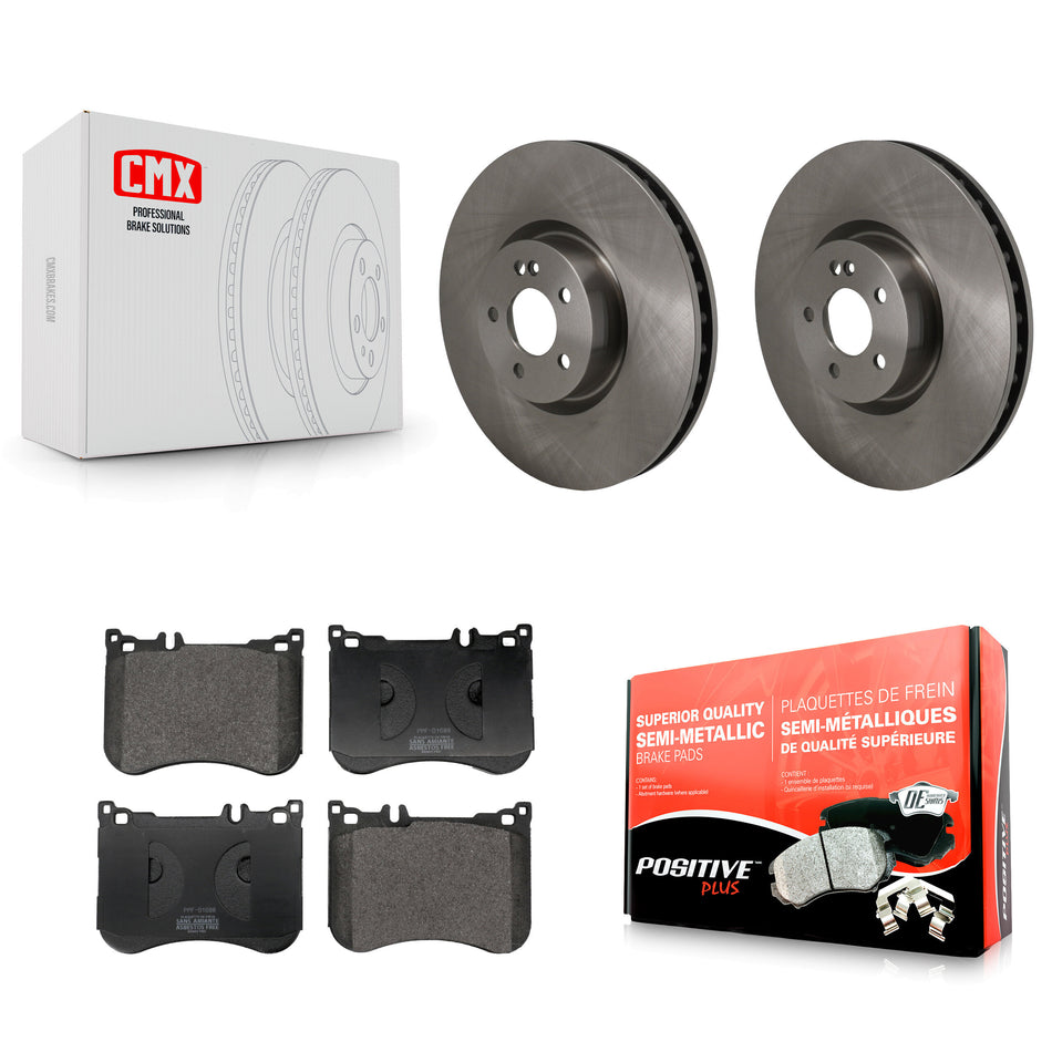 Front Disc Brake Rotors And Semi-Metallic Pads Kit For Mercedes-Benz E53 AMG K8F-105122