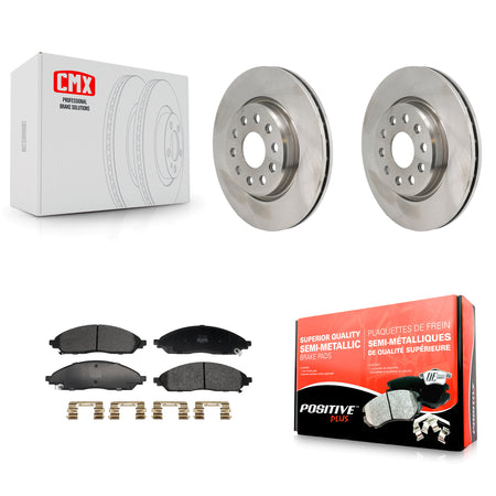 Front Disc Brake Rotors And Semi-Metallic Pads Kit For 2022-2023 Jeep Grand Cherokee L K8F-105123
