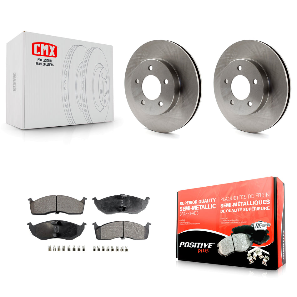 Front Brake Rotors & Semi-Metallic Pad Kit For Intrepid Dodge Chrysler Concorde LHS Eagle K8F-105137