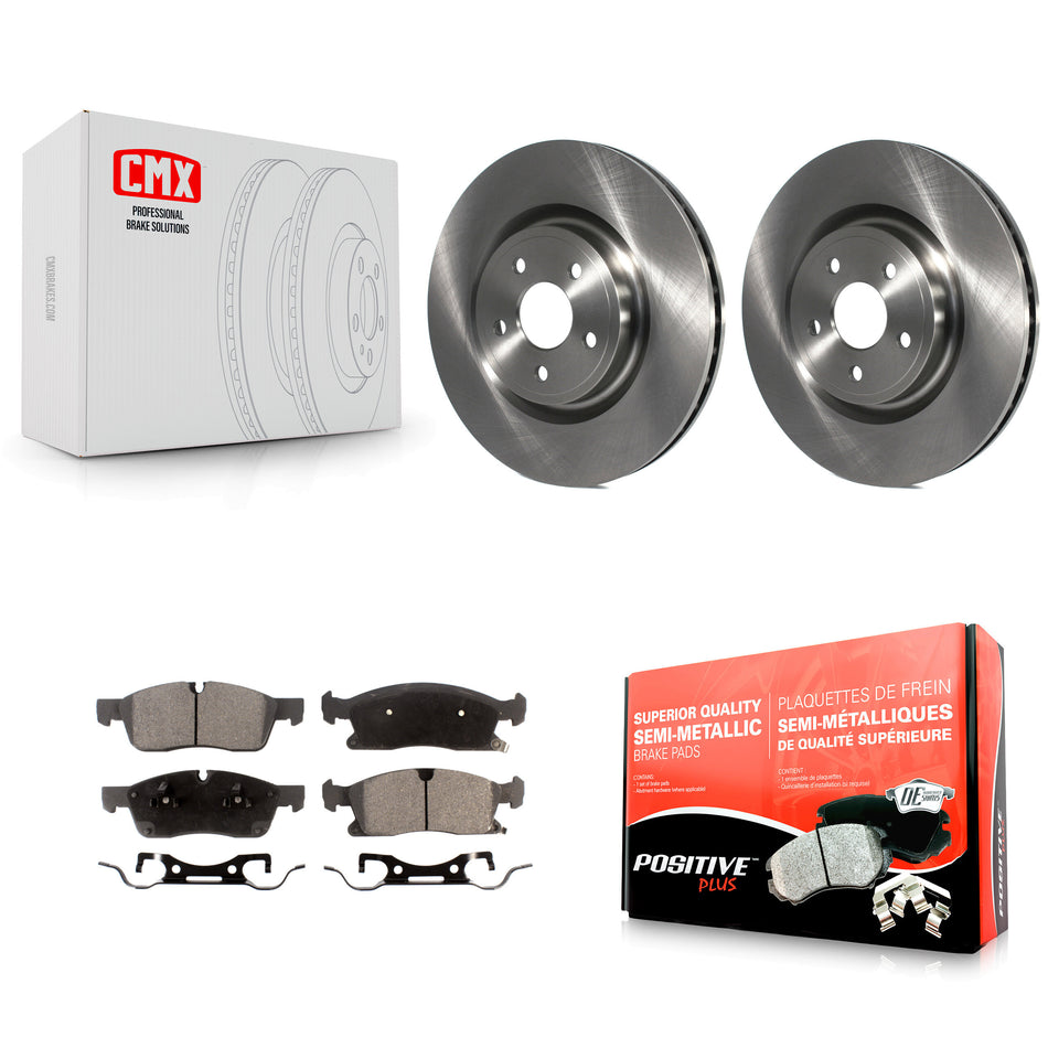 Front Brake Rotor Semi-Metallic Pad Kit For Dodge Durango With 380mm Diameter K8F-105146