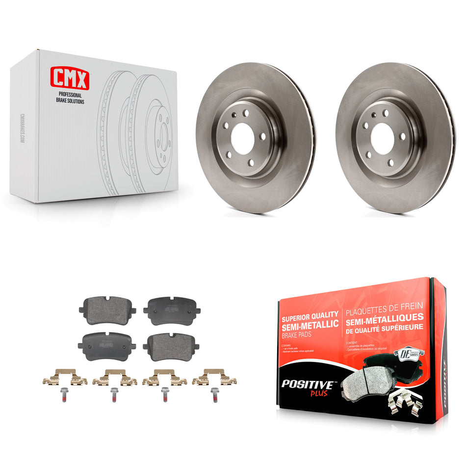Rear Brake Rotor & Semi-Metallic Pad Kit For 20-23 Audi S8 With 330mm Diameter K8F-105157