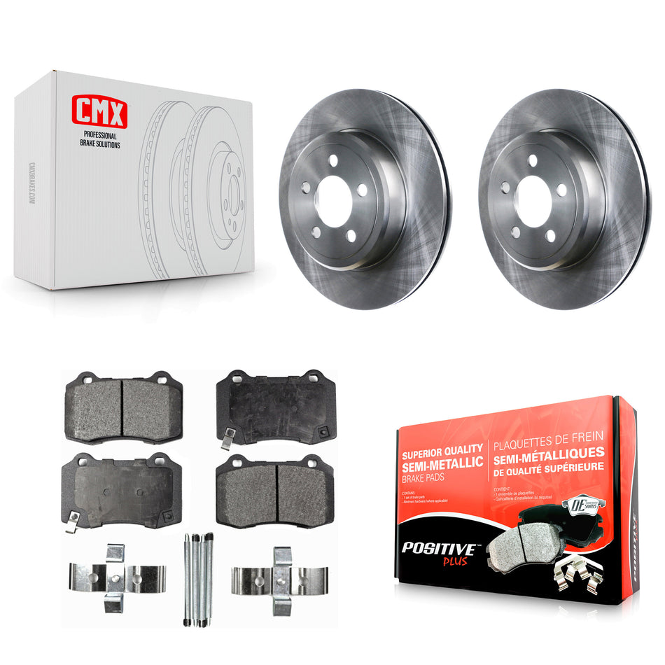 Rear Disc Brake Rotors And Semi-Metallic Pads Kit For Chrysler 300 With Brembo Brakes K8F-105160