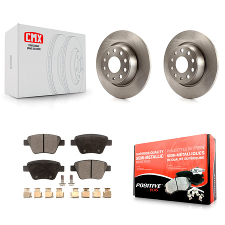 Rear Disc Brake Rotors And Semi-Metallic Pads Kit For Audi A3 Quattro Volkswagen Eos K8F-105171