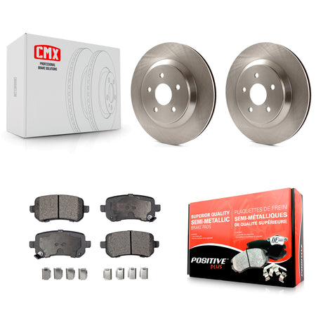 Rear Disc Brake Rotors Semi-Metallic Pad Kit For 2004-2007 Ford Freestar Mercury Monterey K8F-105175