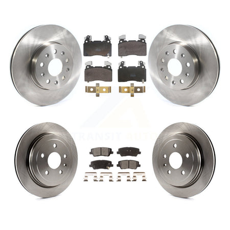 Front Rear Disc Brake Rotors And Semi-Metallic Pads Kit For Cadillac CTS K8F-105183