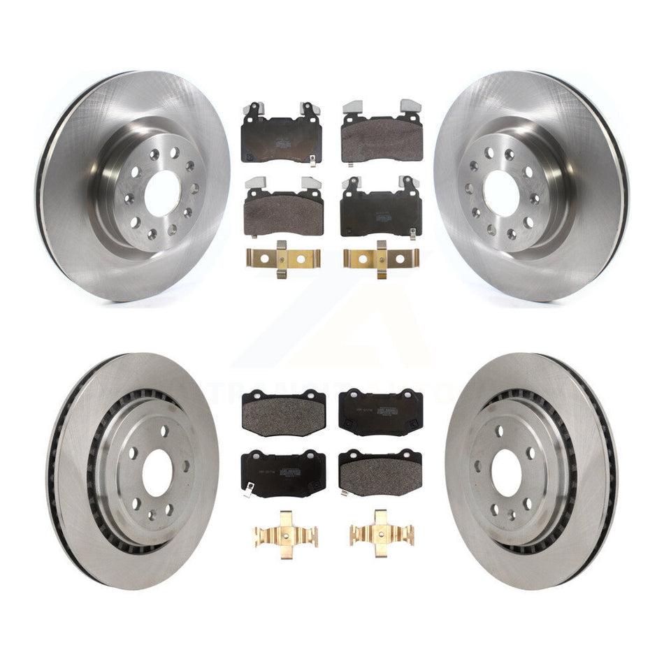 Front Rear Brake Rotor Semi-Metallic Pad Kit For 2016 Chevrolet Camaro With Brembo Brakes K8F-105184