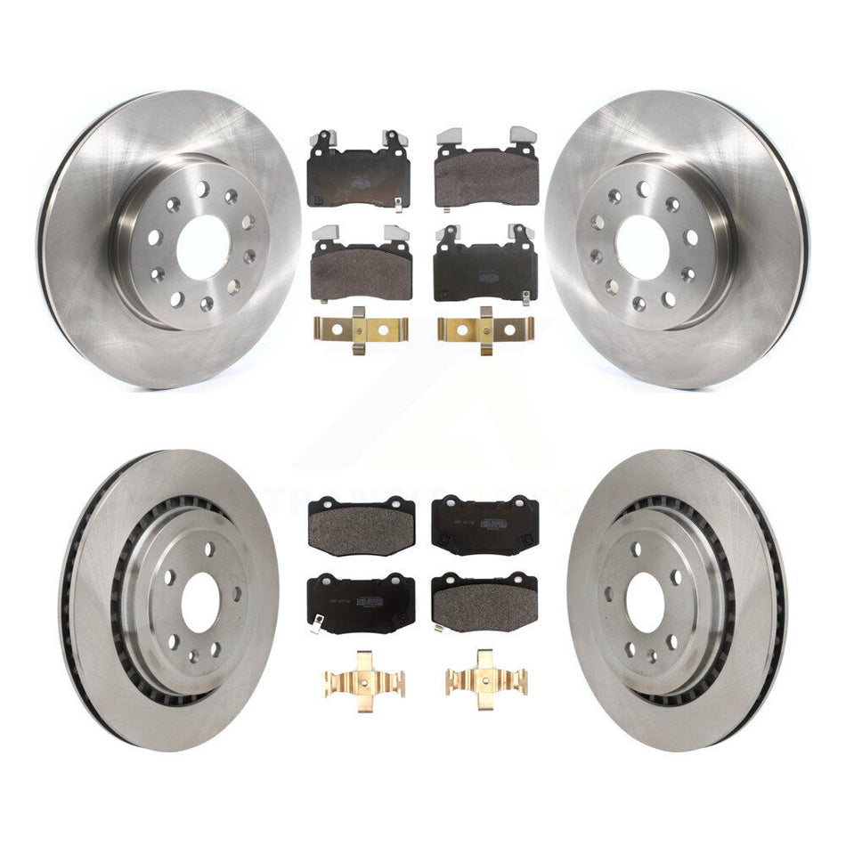 Front Rear Brake Rotor Semi-Metallic Pad Kit For 2016 Chevrolet Camaro With Brembo Brakes K8F-105185