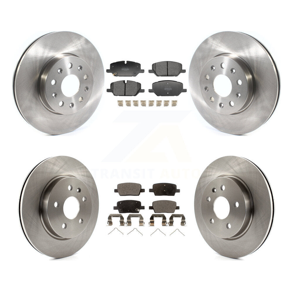Front Rear Disc Brake Rotors And Semi-Metallic Pads Kit For Chevrolet Camaro LT K8F-105188