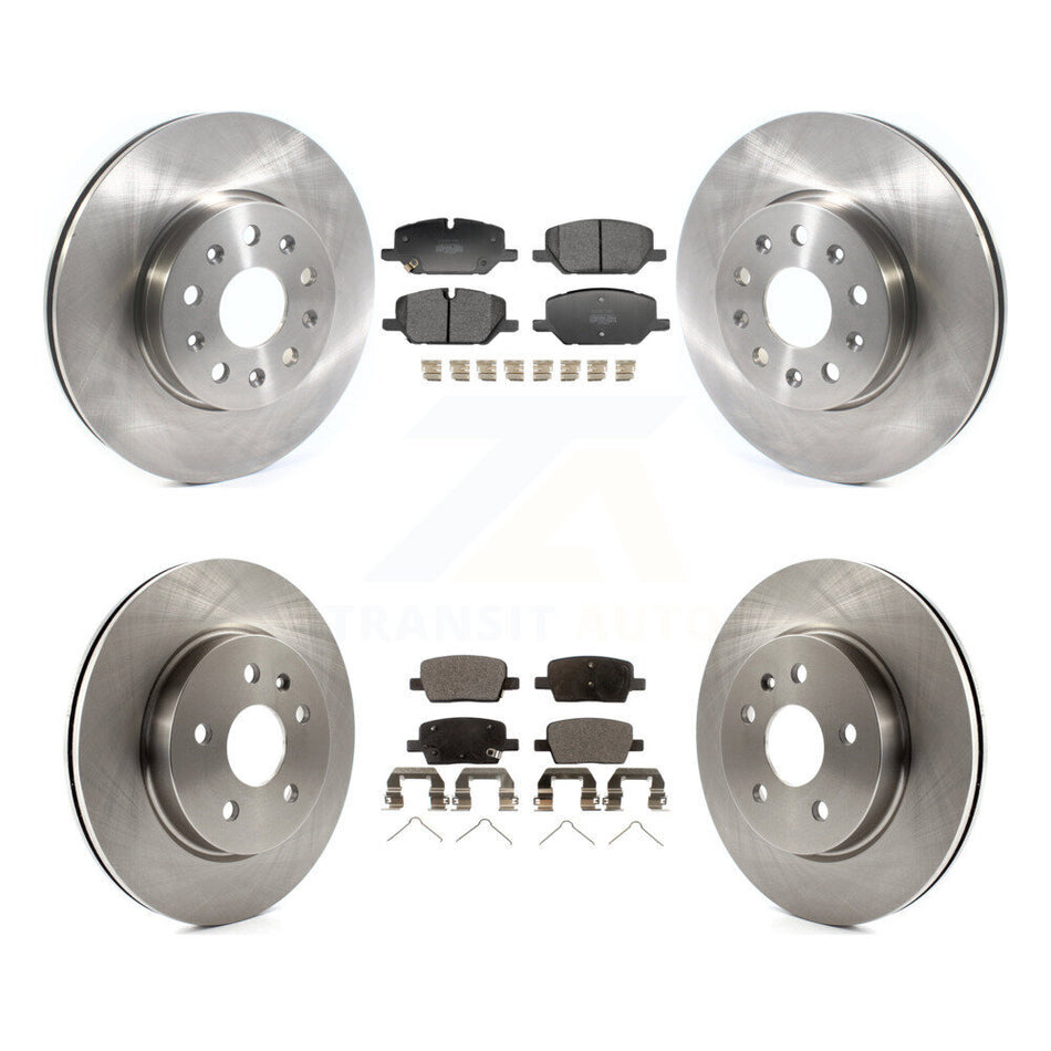 Front Rear Disc Brake Rotors And Semi-Metallic Pads Kit For Chevrolet Camaro LT K8F-105188