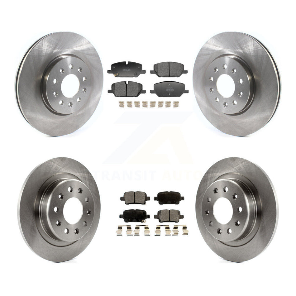 Front Rear Disc Brake Rotors And Semi-Metallic Pads Kit For 2020 Chevrolet Equinox 2.0L K8F-105191