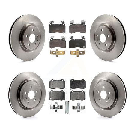 Front Rear Disc Brake Rotors And Semi-Metallic Pads Kit For 2010-2015 Chevrolet Camaro SS K8F-105196