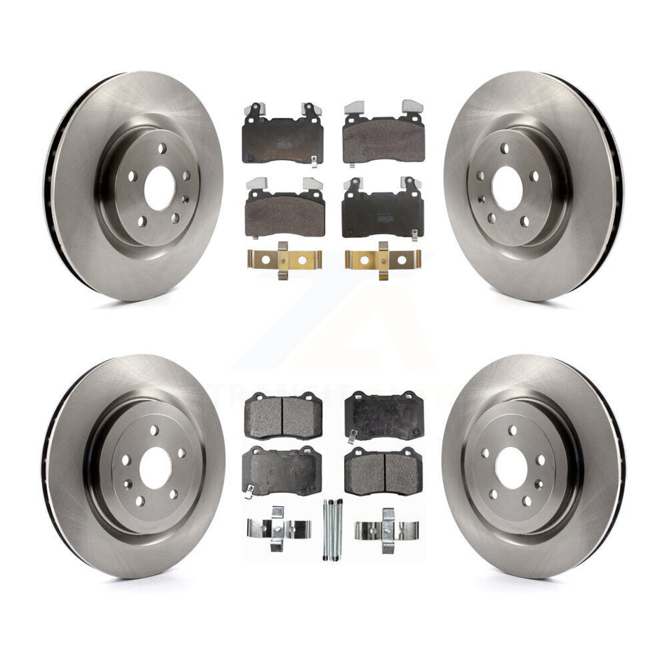 Front Rear Disc Brake Rotors And Semi-Metallic Pads Kit For 2010-2015 Chevrolet Camaro SS K8F-105196