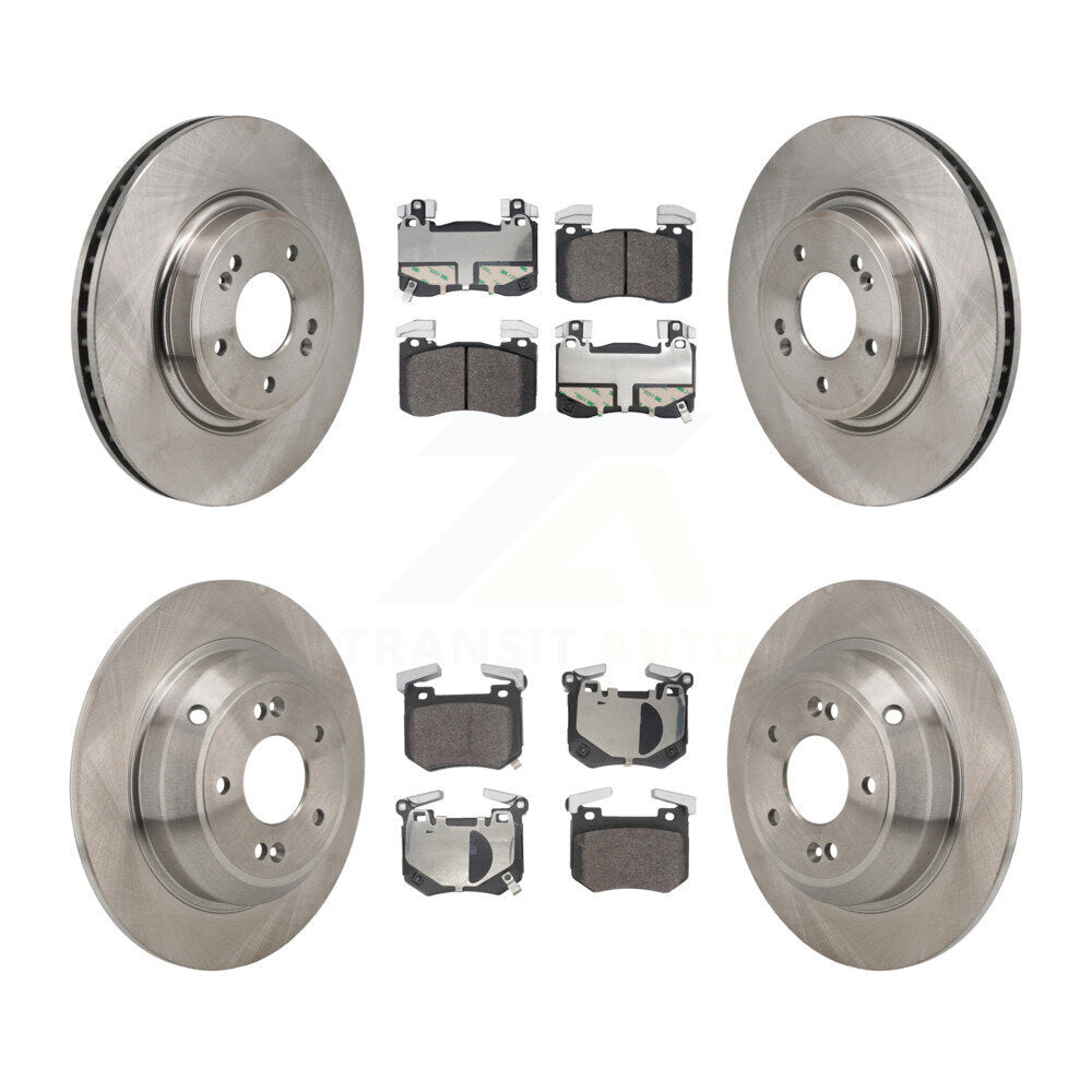 Front Rear Brake Rotor Semi-Metallic Pad Kit For 2023 Genesis G70 2.0L With Brembo Brakes K8F-105198