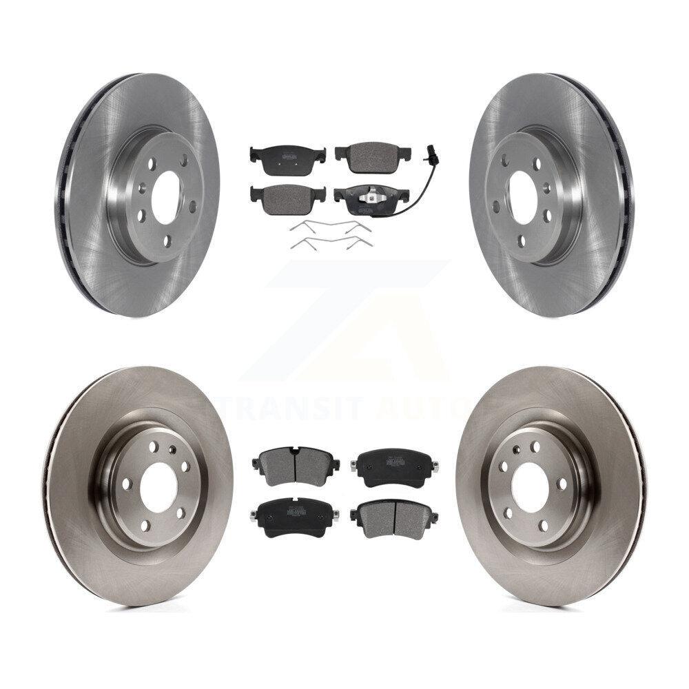 Front Rear Disc Brake Rotor Semi-Metallic Pad Kit For 2018-2019 Audi A5 Sportback Quattro K8F-105202
