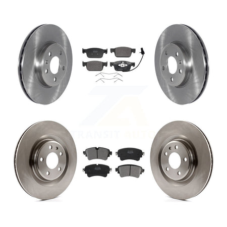 Front Rear Disc Brake Rotor Semi-Metallic Pad Kit For 2018-2019 Audi A5 Sportback Quattro K8F-105202