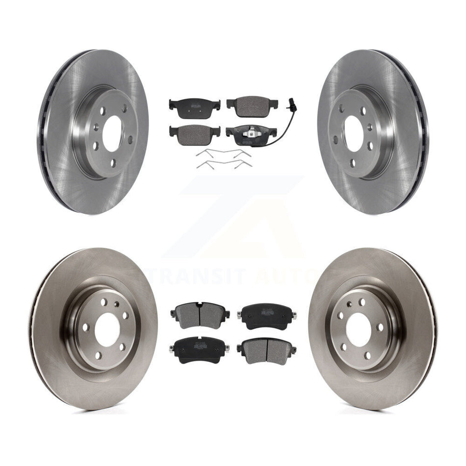 Front Rear Disc Brake Rotor Semi-Metallic Pad Kit For 2018-2019 Audi A5 Sportback Quattro K8F-105202